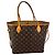 Borsa Tote Louis Vuitton Neverfull MM Monogram Canvas Marrone - vista 2