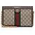 Borsa a tracolla con catena media Gucci GG Supreme Ophidia Marrone Beige