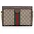 Borsa a tracolla con catena media Gucci GG Supreme Ophidia Marrone Beige - vista 3