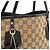 Borsa Tote Gucci GG Canvas Marrone Beige - vista 7