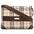 Burberry Nova Check Schultertasche Braun Beige