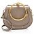 Chloé Borsa polso Nile Small in pelle di vitello scamosciata Chloe Grigio