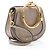 Chloé Borsa polso Nile Small in pelle di vitello scamosciata Chloe Grigio - vista 2