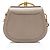 Chloé Borsa polso Nile Small in pelle di vitello scamosciata Chloe Grigio - vista 3