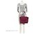 Borsa Satchel Trocadero Monogram Empreinte Louis Vuitton Rosso - vista 5