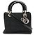 Autre Marque Borsa Dior Lady Dior Nero