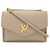 Borsa a tracolla con catena Louis Vuitton My Lockme Marrone Beige