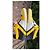 Louis Vuitton Sneakers Giallo Bianco Pelle Nero - vista 10