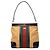 Borsa a mano Gucci Sherry Line Beige Marrone scuro
