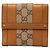Gucci GG Canvas Bi-fold Geldbörse Braun Beige