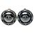 Chanel Coco Mark Runde Ohrringe Schwarz Silber