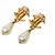 Timeless Orecchini a clip vintage Chanel Coco Mark D'oro - vista 2