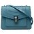 Bulgari Borsa a tracolla con catena Bvlgari Serpenti Forever Blu