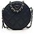 Borsa a tracolla Chanel Matelassé con catena rotonda Blu navy