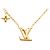 Collar Louis Vuitton Monogram Flower Dorado - vista 2