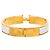 Hermès Bracciale Charm Hermes Click H PM Bianco D'oro - vista 3
