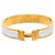 Hermès Bracciale Charm Hermes Click H PM Bianco D'oro - vista 5