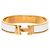 Hermès Bracciale Charm Hermes Click H PM Bianco D'oro