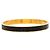 Bracciale Hermès Kelly in pelle nero e oro D'oro - vista 3