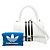 Borsa a mano Balenciaga x adidas Hourglass Small Nero Bianco - vista 6