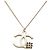 Collana con ciondolo a catena Chanel Coco Mark Argento Bianco - vista 2