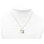 Collana con ciondolo a catena Chanel Coco Mark Argento Bianco - vista 7