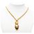 Collana con ciondolo a catena vintage Chanel Coco Mark D'oro - vista 6