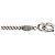 Collana con ciondolo a catena Chanel Coco Mark Nero Argento - vista 5