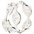 Hermès Chaine d'Ancre Doppelreihiger Ring Silber - Ansicht 4