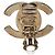 Orecchini a clip vintage Chanel Coco Mark Argento - vista 3