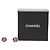 Pendientes de botón redondos Chanel Coco Mark Camellia Plata Roja - vista 4