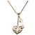 Collana ciondolo portachiavi Chanel Coco Mark Heart D'oro
