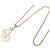 Collana ciondolo portachiavi Chanel Coco Mark Heart D'oro - vista 3