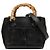Borsa a mano e a tracolla Gucci Bamboo Nero