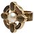 Anillo Chanel Coco Mark Castaño Dorado - vista 2