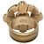 Anillo Chanel Coco Mark Castaño Dorado - vista 4