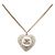 Collana con ciondolo a catena Chanel Coco Mark motivo cuore Argento Bianco - vista 2