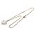 Collana con ciondolo a catena Chanel Coco Mark motivo cuore Argento Bianco - vista 4