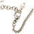 Collana con ciondolo a catena Chanel Coco Mark motivo cuore Argento Bianco - vista 5