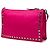 Bolsa de Ombro Prada Etiquette com Tachas Rosa - vista 2