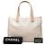 Borsa Tote MM Chanel Coco Mark New Travel Line Beige - vista 7