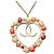 Collana lunga Chanel Coco Mark con motivo a cuore Multicolore D'oro