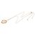 Collana lunga Chanel Coco Mark con motivo a cuore Multicolore D'oro - vista 3