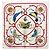 Hermès Pañuelo Hermes Carre 90 Springs Blanco Multicolor