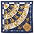 Hermès Hermes Carre 90 CLIQUETIS Schal Mehrfarben Marineblau