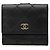 Portafoglio bi-fold Chanel Wild Stitch Coco Mark Nero