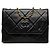 Borsa a tracolla Chanel Matelassé Coco Mark Chain Nero