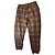 Burberry Karierte Fleece Hose Braun