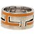 Hermès Hermes Move H Band Ring Silber Orange - Ansicht 2