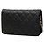 Borsa a tracolla Chanel in pelle caviar nera Nero - vista 2